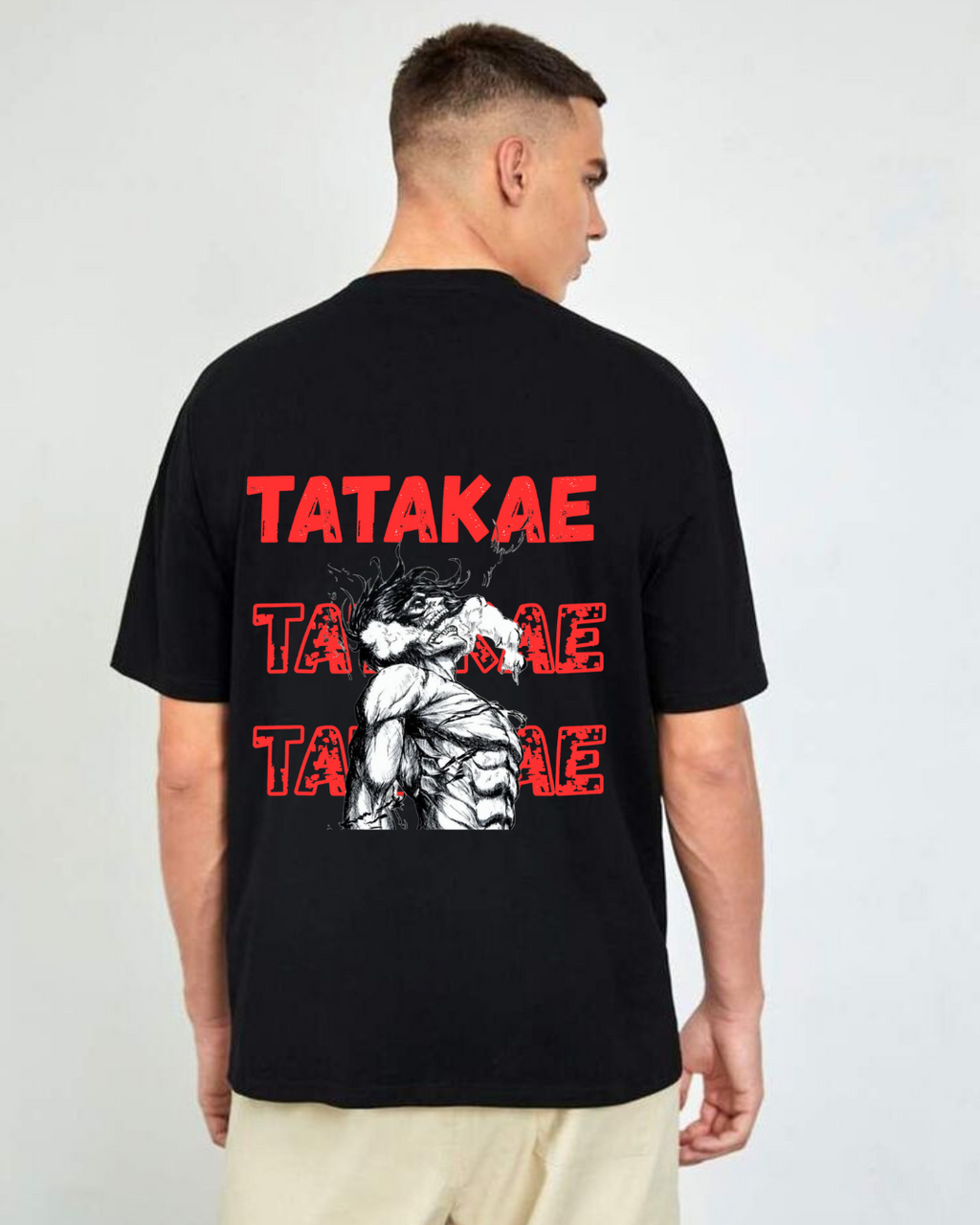 Eren Yeager Unisex Oversized anime T-Shirt