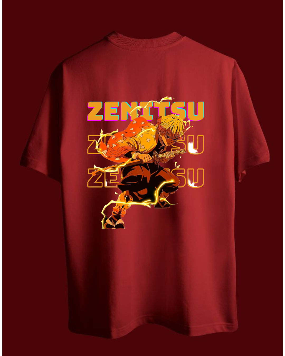 Zenitsu Unisex Oversized anime T-Shirt