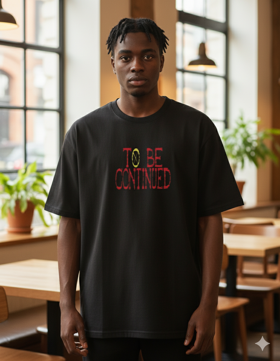 To be continued onepice anime Terry Oversized Tee