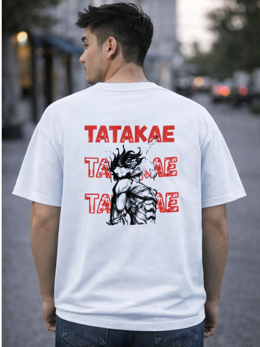 Eren Yeager Unisex Oversized anime T-Shirt